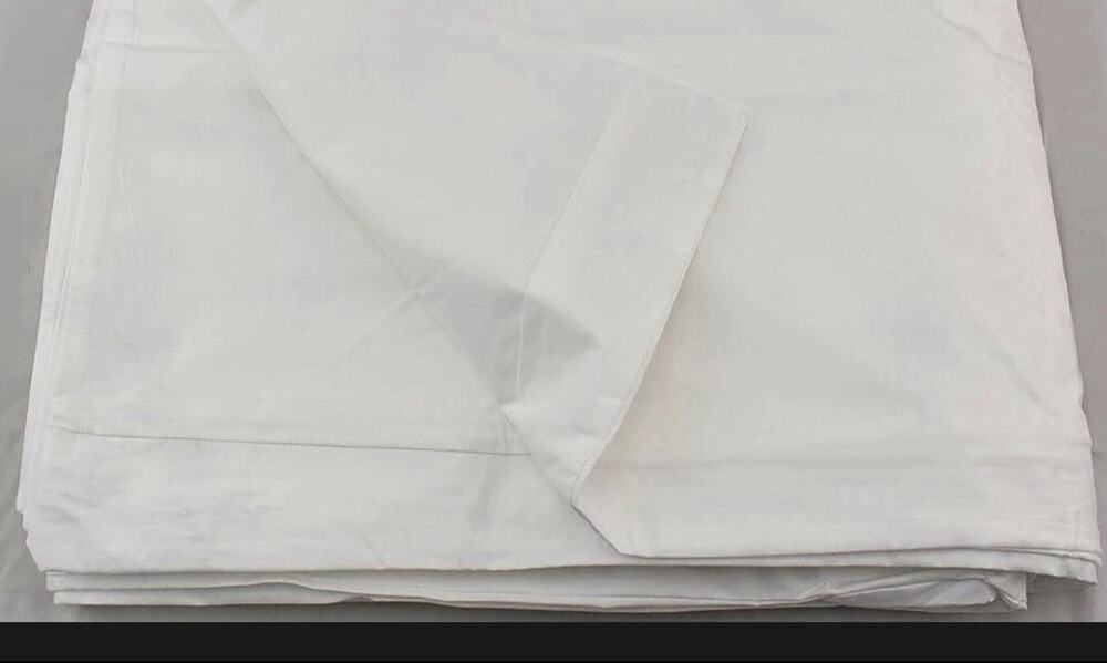 Hotel Collection Italian Percale FULL / QUEEN Duvet & Pillowshams Set White